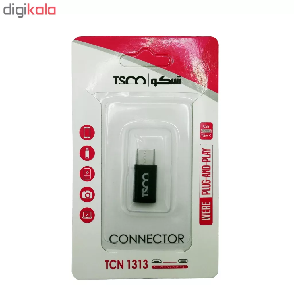 مبدل MicroUSB به USB-C تسکو مدل TCN 1313