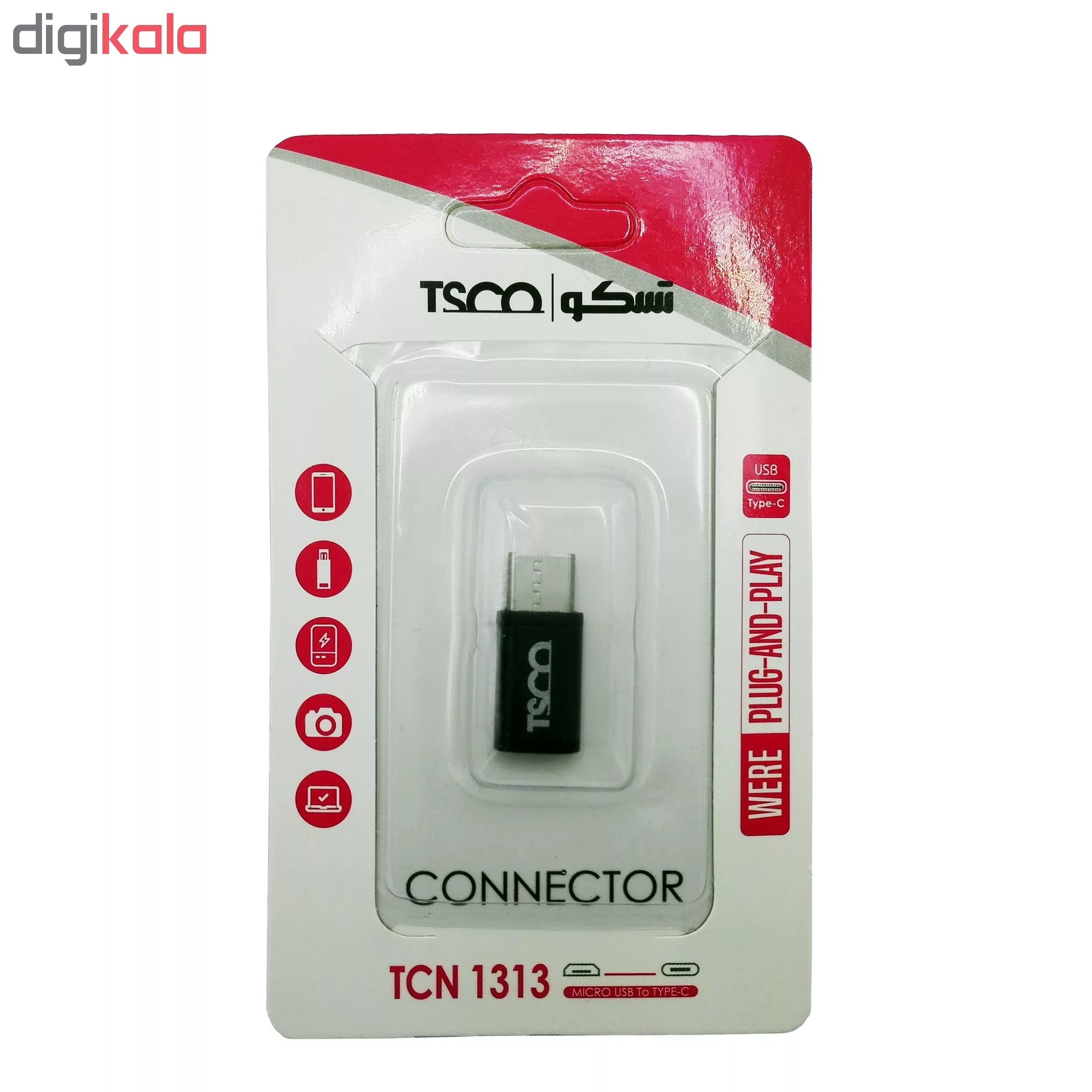 مبدل MicroUSB به USB-C تسکو مدل TCN 1313