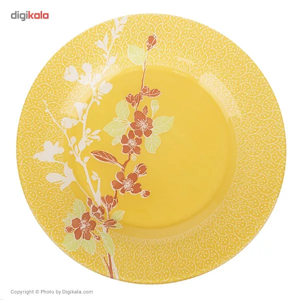 سرویس غذاخوری 19 پارچه لومینارک مدل Japanese Tree به همراه یک ست 6 عددی لیوان