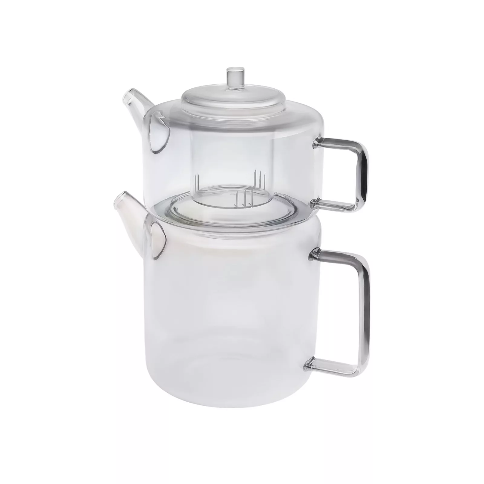 ست کتری و قوری مدل شیشه ای کد prx-2+1.2