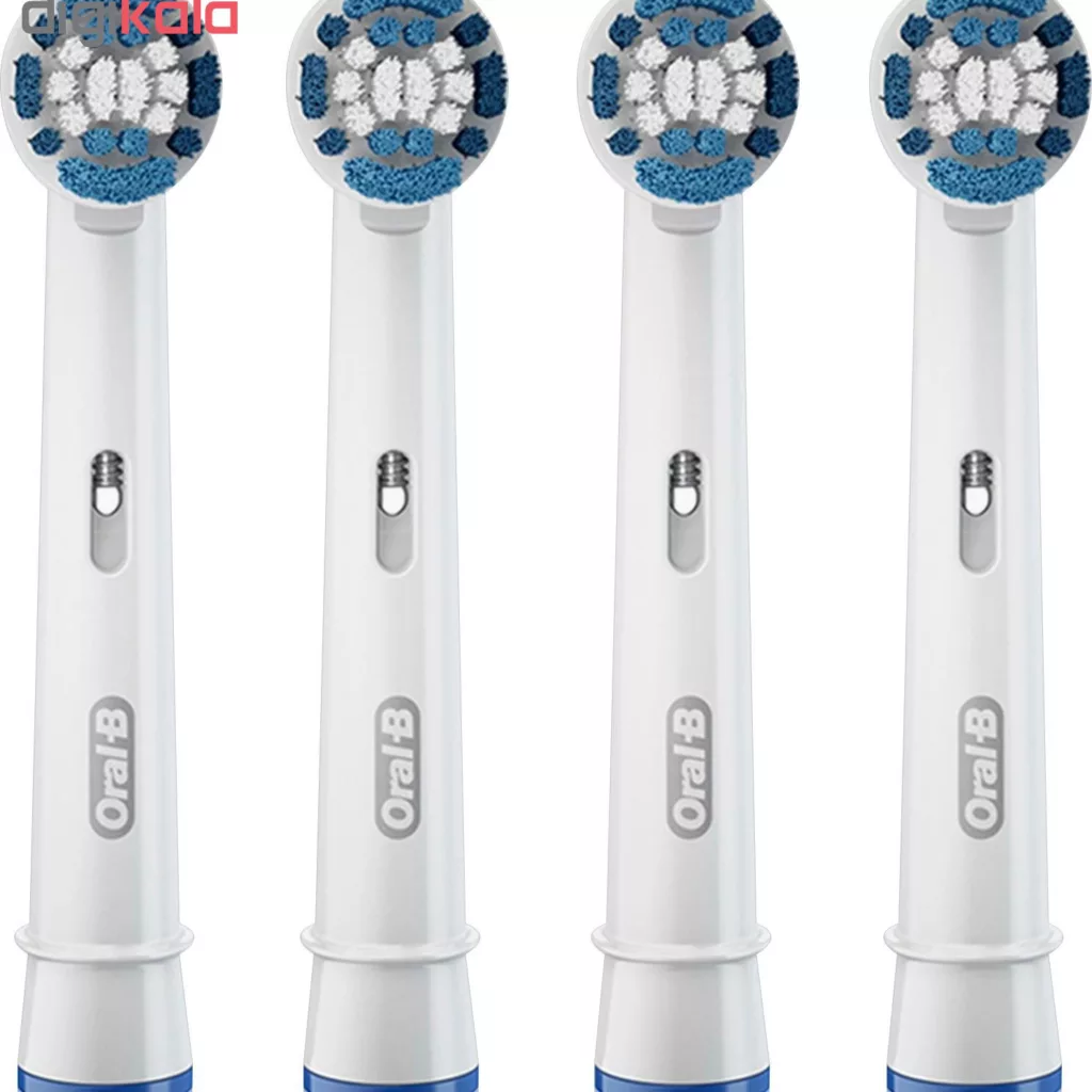 سری یدک مسواک برقی اورال-بی مدل PRECISION CLEAN بسته 4 عددی