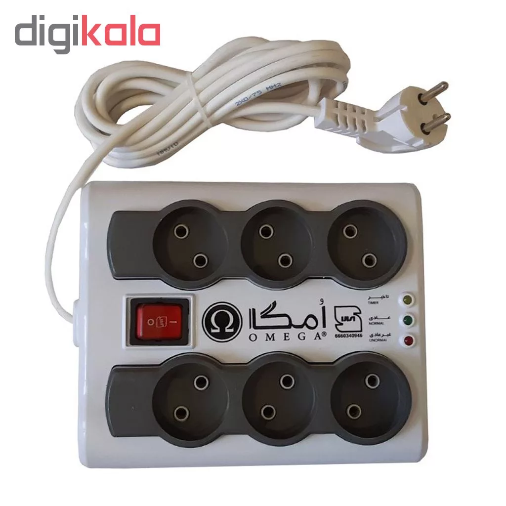 محافظ ولتاژ امگا مدل P6000 طول 3 متر
