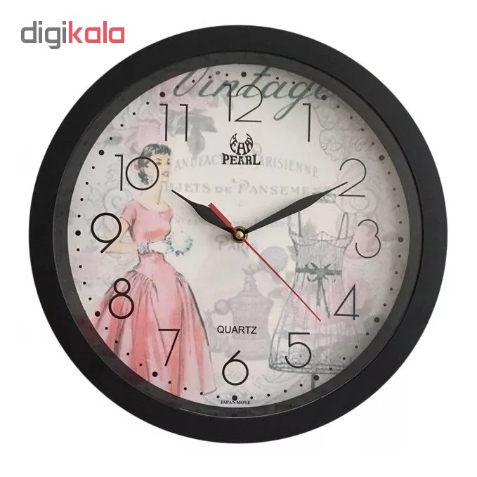 ساعت دیواری پیرل طرح دوشیزه کد 210