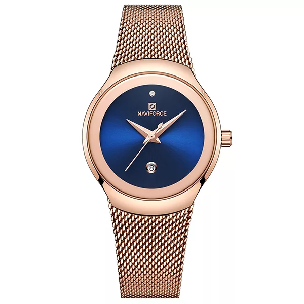 ساعت مچی عقربه ای زنانه نیوی فورس مدل NF5004-RG-BL