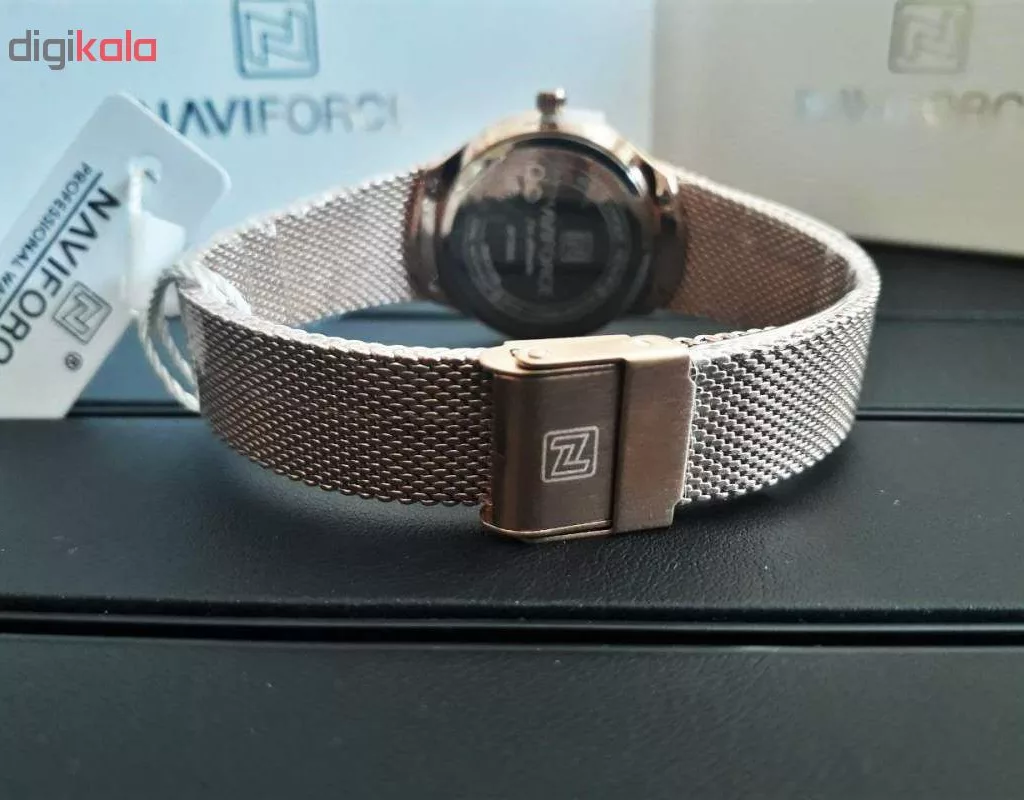 ساعت مچی عقربه ای زنانه نیوی فورس مدل NF5004-RG-BL