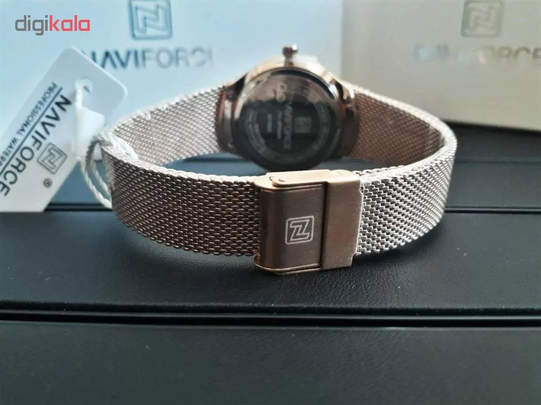 ساعت مچی عقربه ای زنانه نیوی فورس مدل NF5004-RG-BL