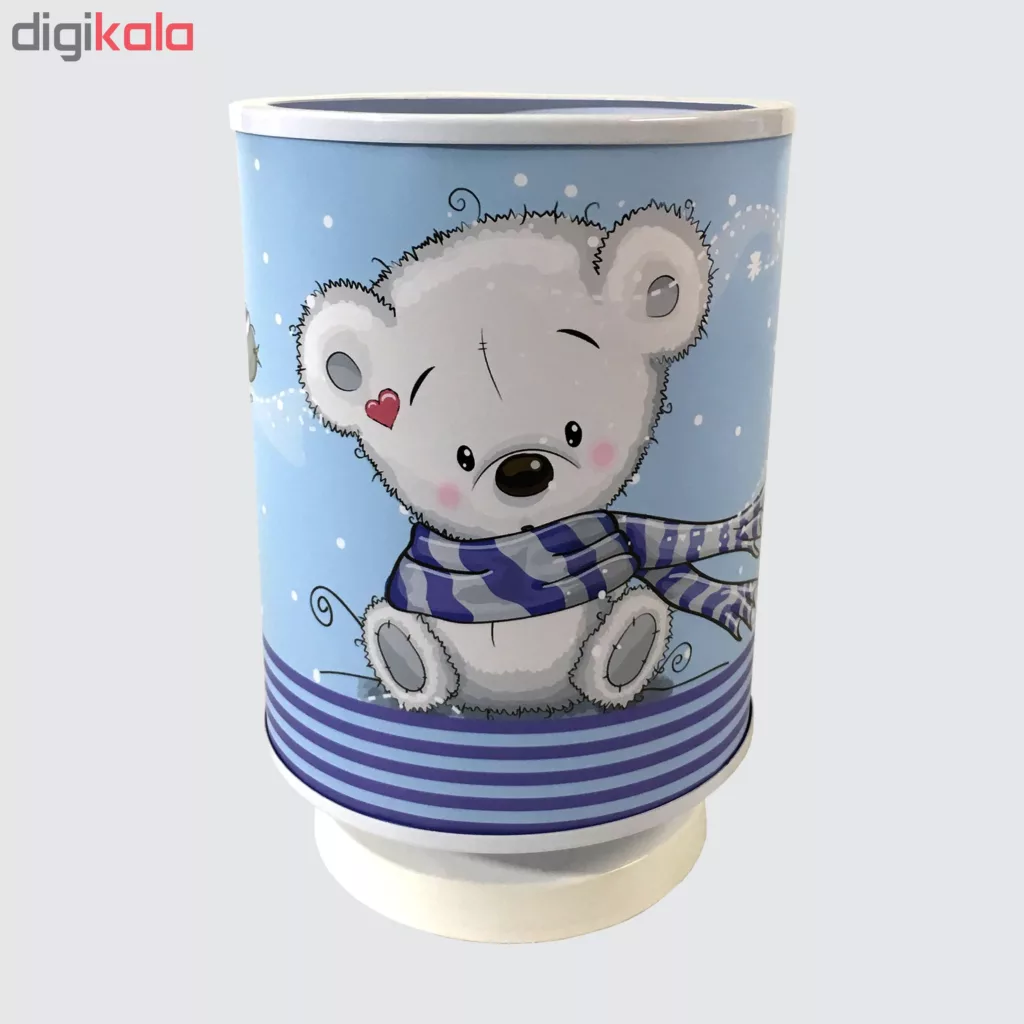 چراغ خواب کودک طرح خرس شال دار کد 012