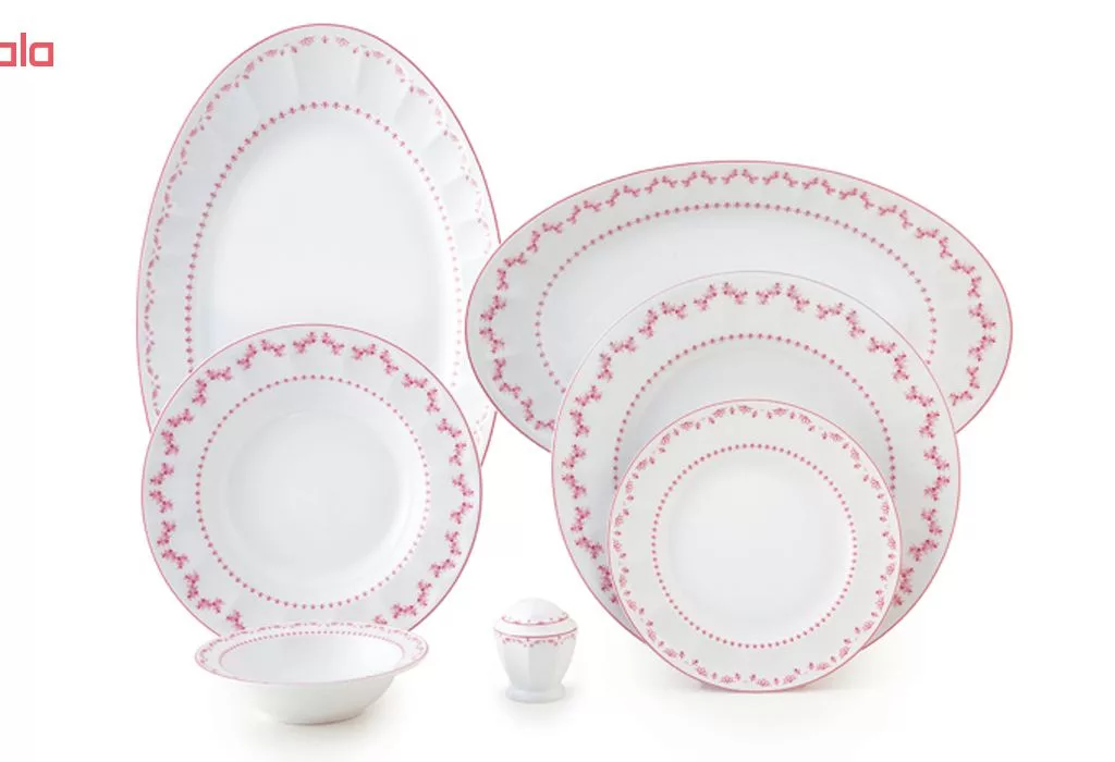 سرویس غذاخوری 29 پارچه چینی زرین ایران سری نئوکلاسیک مدل فرانسیس درجه عالی