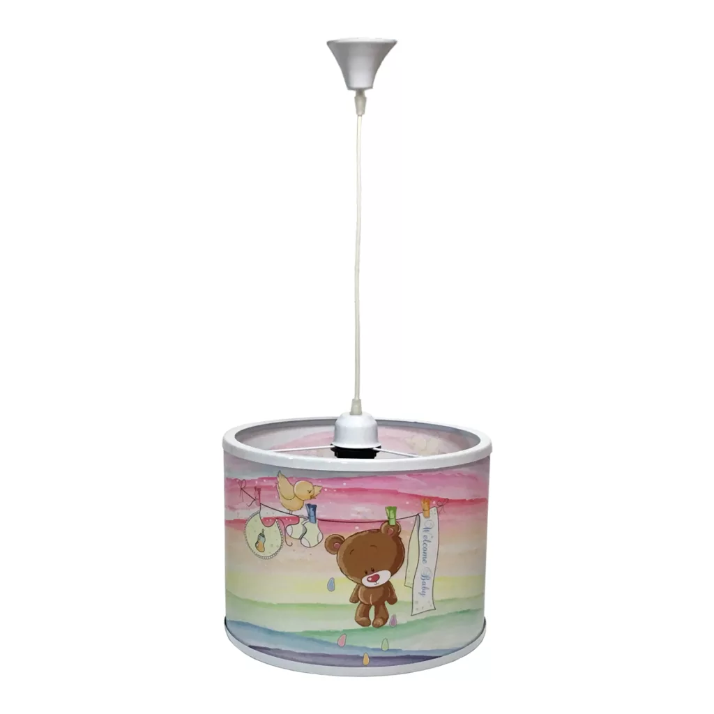 چراغ آویز اتاق کودک طرح خرس آویزان کد 39