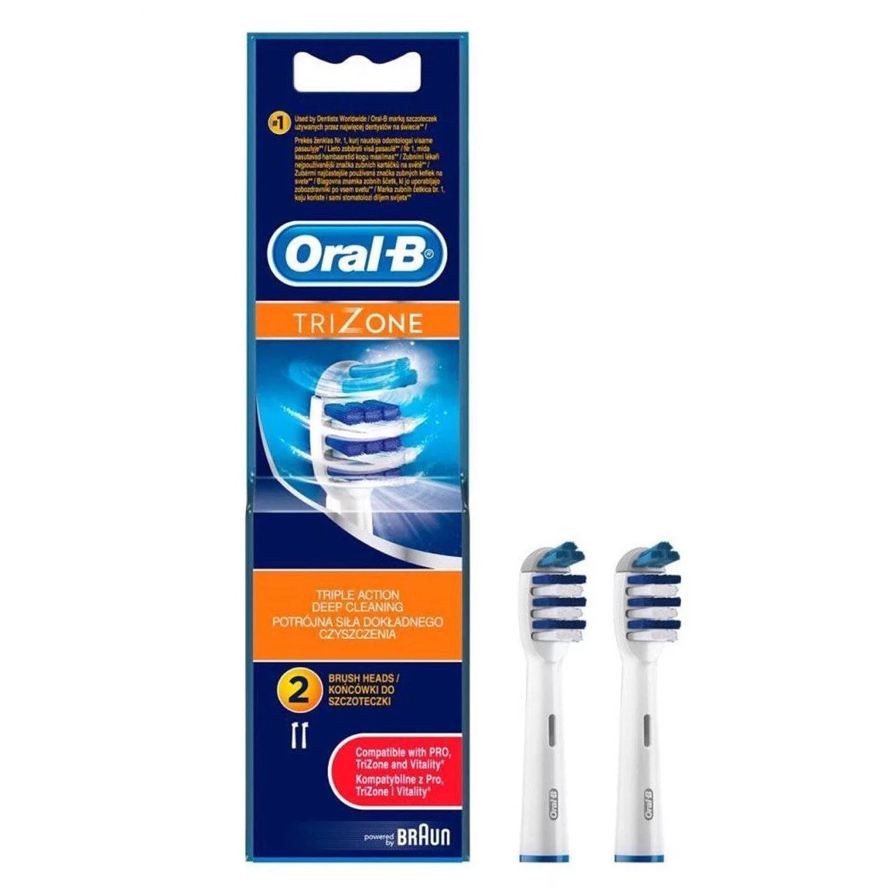 سری یدک مسواک برقی ااورال-بی مدل TriZone بسته 2 عددی سری یدک مسواک برقی ااورال-بی مدل TriZone بسته 2 عددی