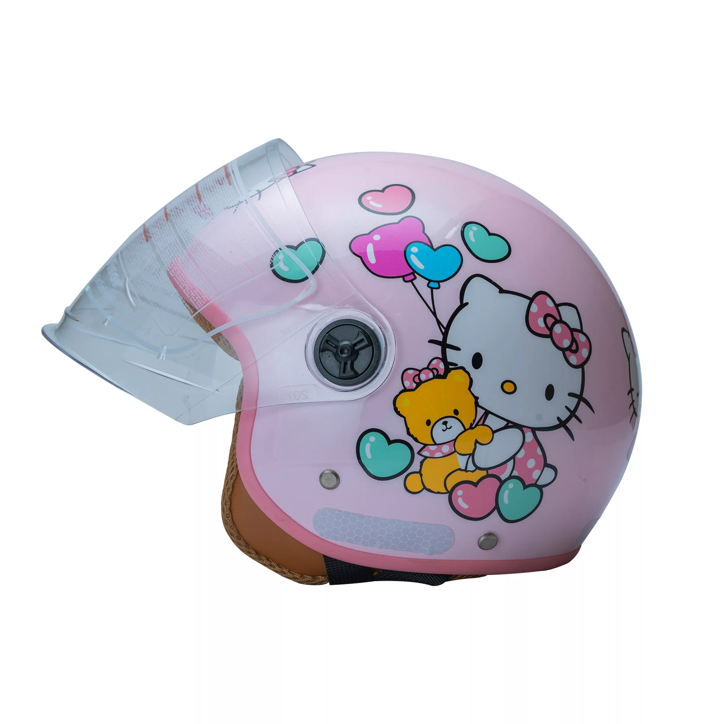 کلاه کاسکت زنانه طرح وسپا مدل Hello Kitty