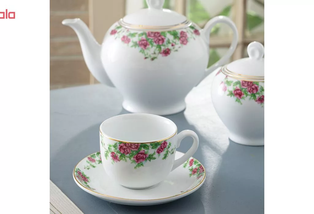 سرویس غذاخوری 102 پارچه چینی زرین ایران سری ایتالیا اف مدل Bidgol درجه عالی