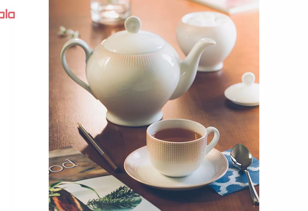 سرویس غذاخوری 102 پارچه چینی زرین ایران سری ایتالیا اف مدل مریدین درجه عالی