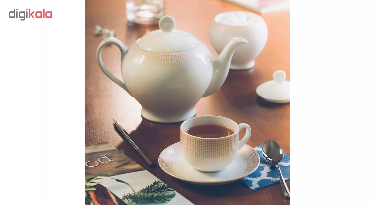 سرویس غذاخوری 102 پارچه چینی زرین ایران سری ایتالیا اف مدل مریدین درجه عالی