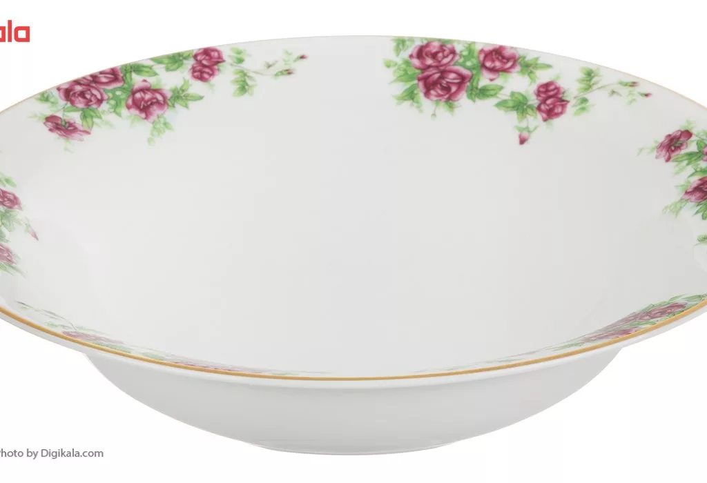 سرویس غذاخوری 102 پارچه چینی زرین ایران سری ایتالیا اف مدل Bidgol درجه یک