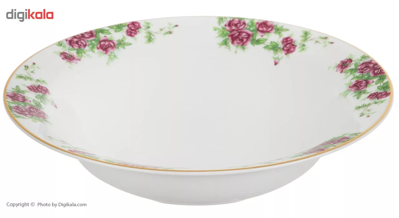 سرویس غذاخوری 102 پارچه چینی زرین ایران سری ایتالیا اف مدل Bidgol درجه یک