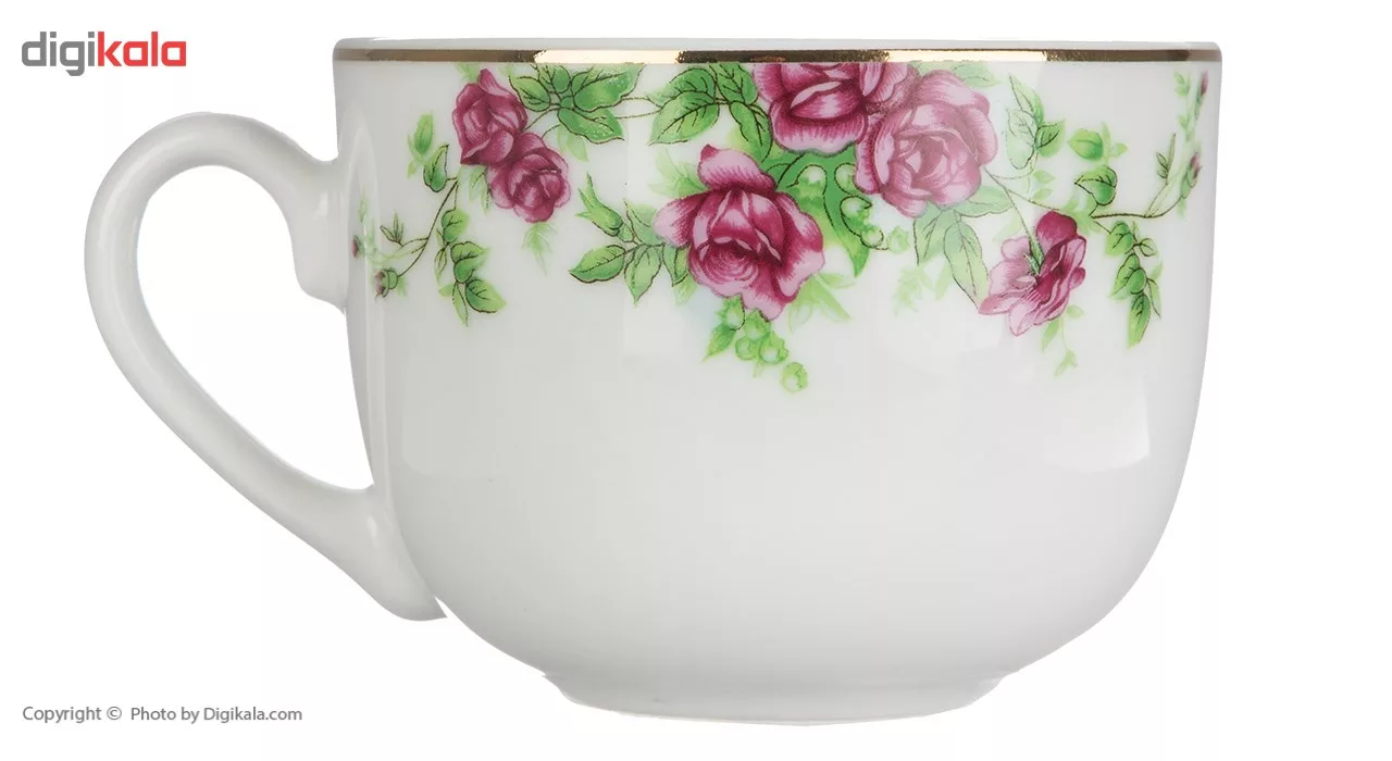 سرویس غذاخوری 102 پارچه چینی زرین ایران سری ایتالیا اف مدل Bidgol درجه یک