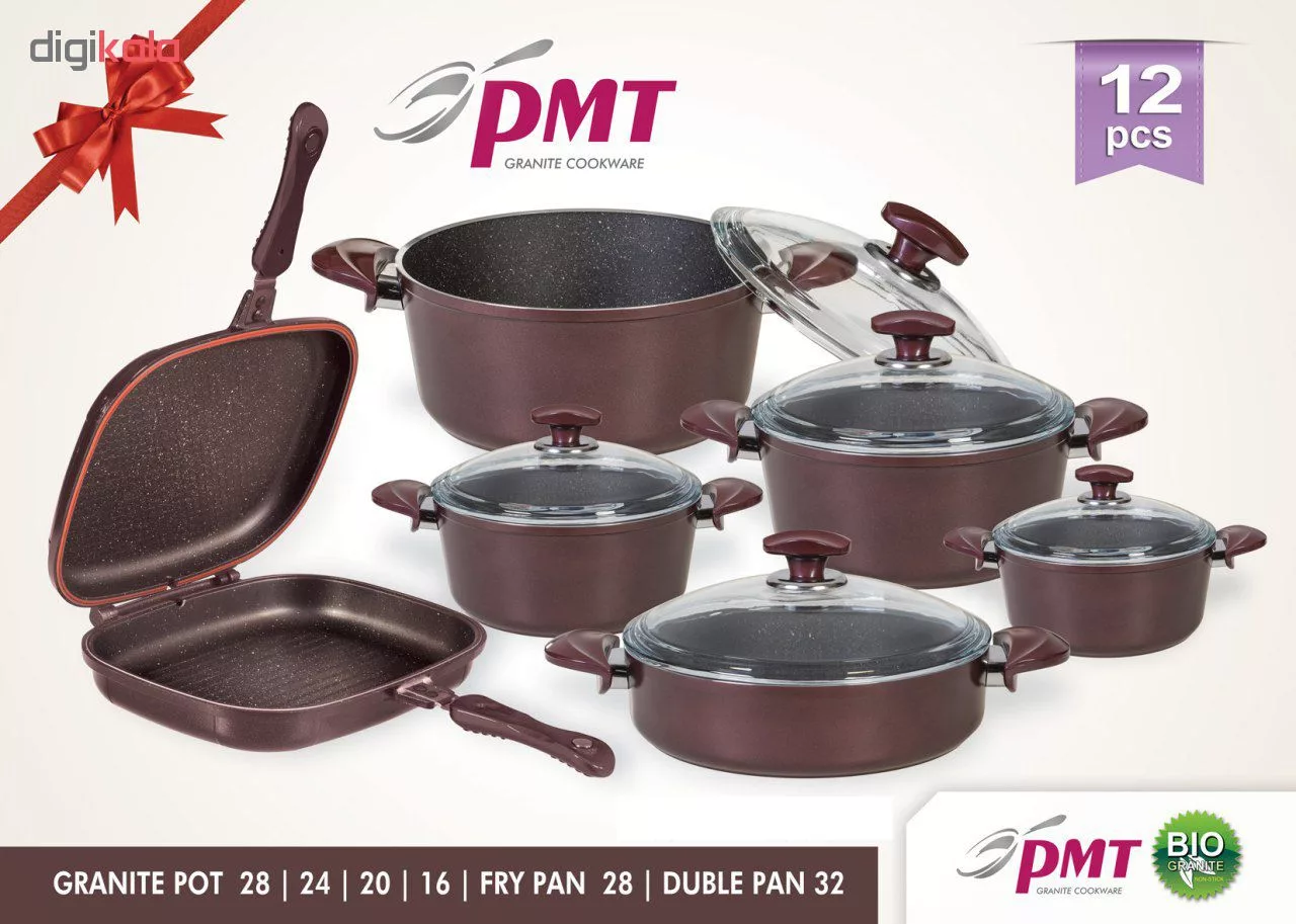 سرویس پخت و پز 12 پارچه پی ام تی کد pm1200