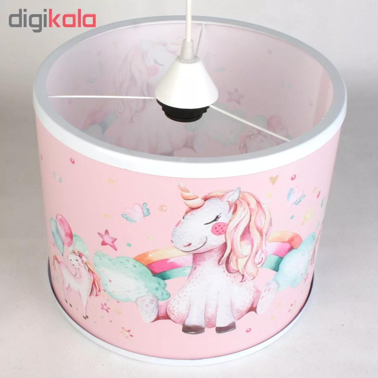 لوستر کودک طرح یونیکورن کد 51 به همراه چراغ رومیزی