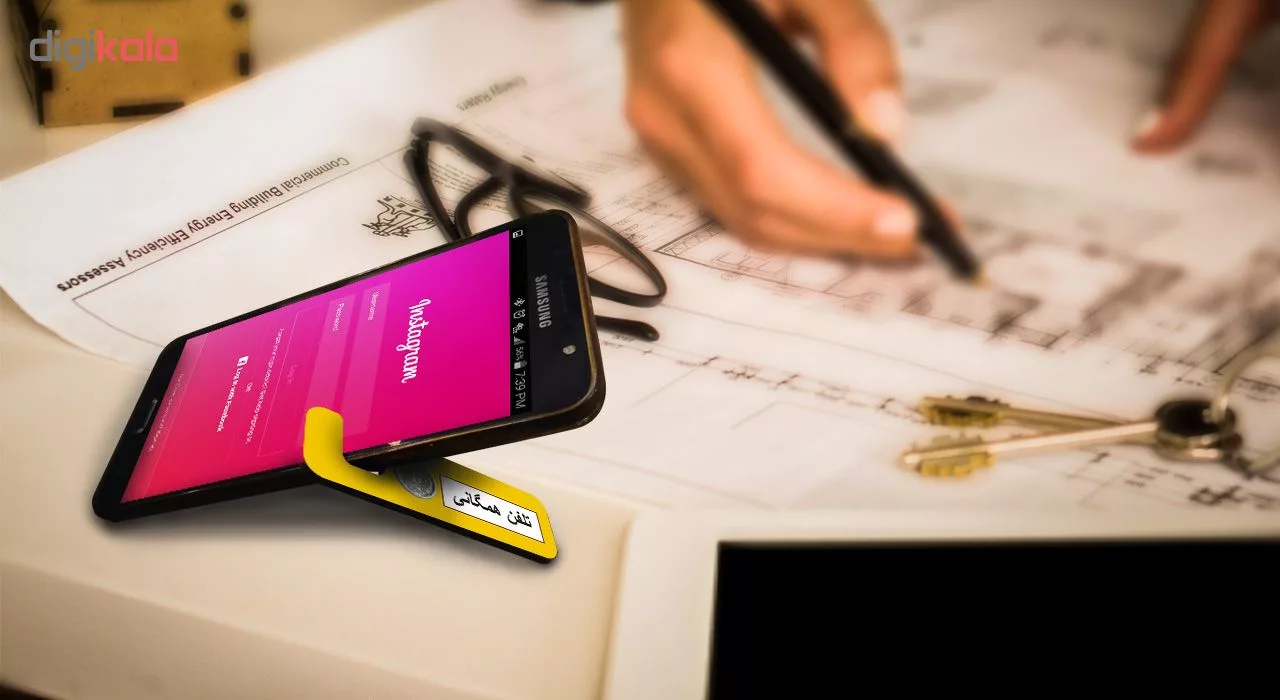 پایه نگهدارنده گوشی موبایل و تبلت لوکسینو مدل JSH_1346 مجموعه 2 عددی