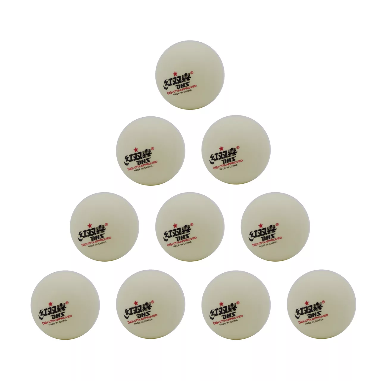 توپ پینگ پنگ دی اچ اس مدل D40+CTTA بسته 10 عددی