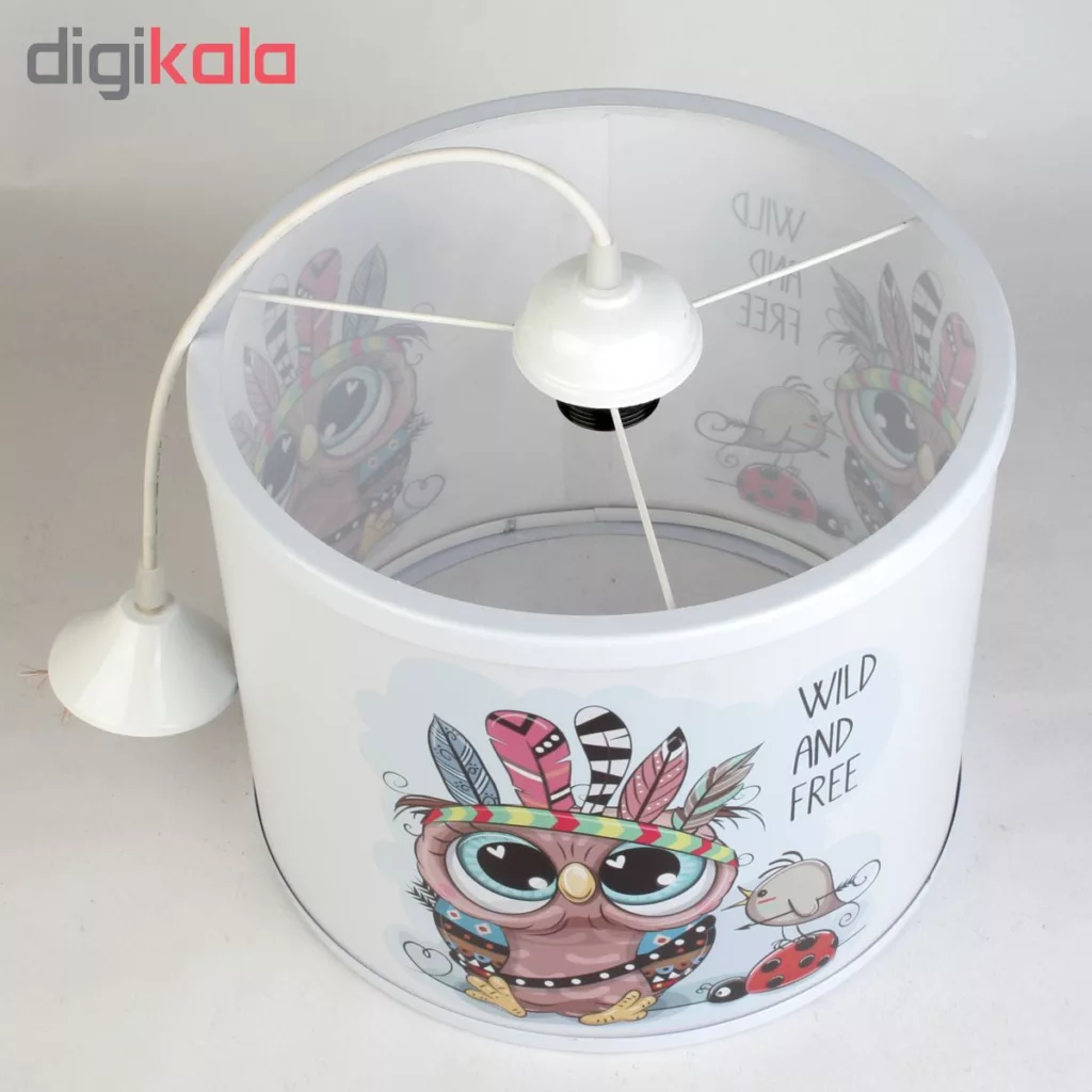 لوستر کودک طرح جغد سرخ پوست کد52