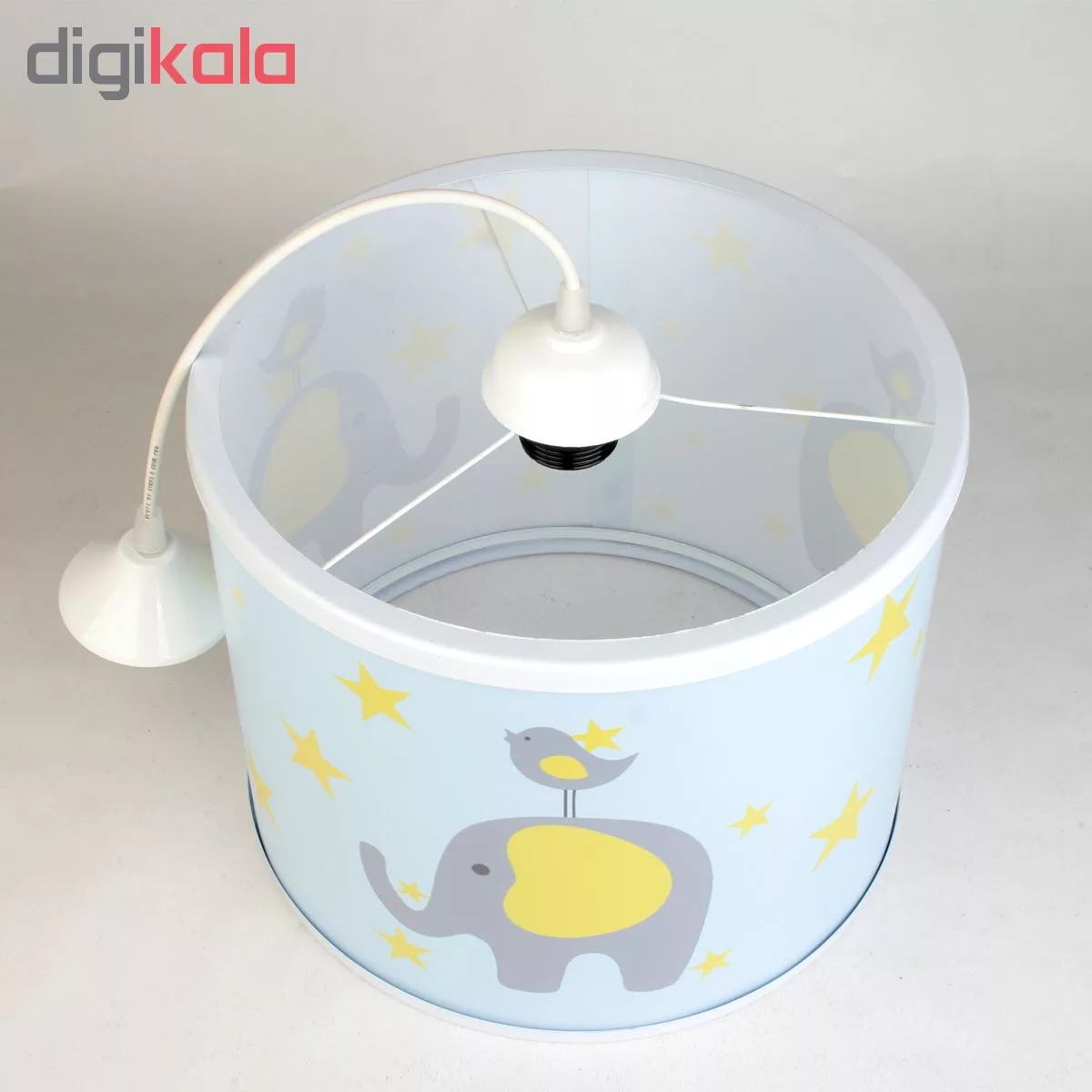 لوستر کودک طرح فیل و گنجشک کد55 به همراه چراغ خواب