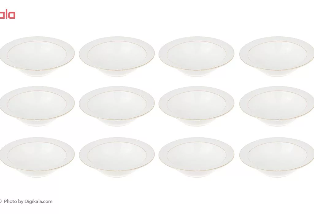 سرویس غذاخوری 102 پارچه چینی زرین ایران سری ایتالیا اف مدل Sepid Sadaf درجه عالی