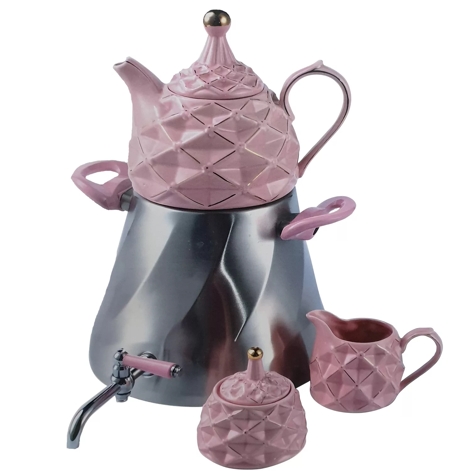 کتری و قوری زوشیتا مدل 002 همراه با ظرف شیر و شکر