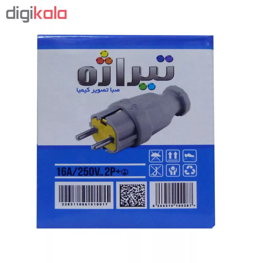 دوشاخه صنعتی تیراژه مدل S31 بسته 10 عددی