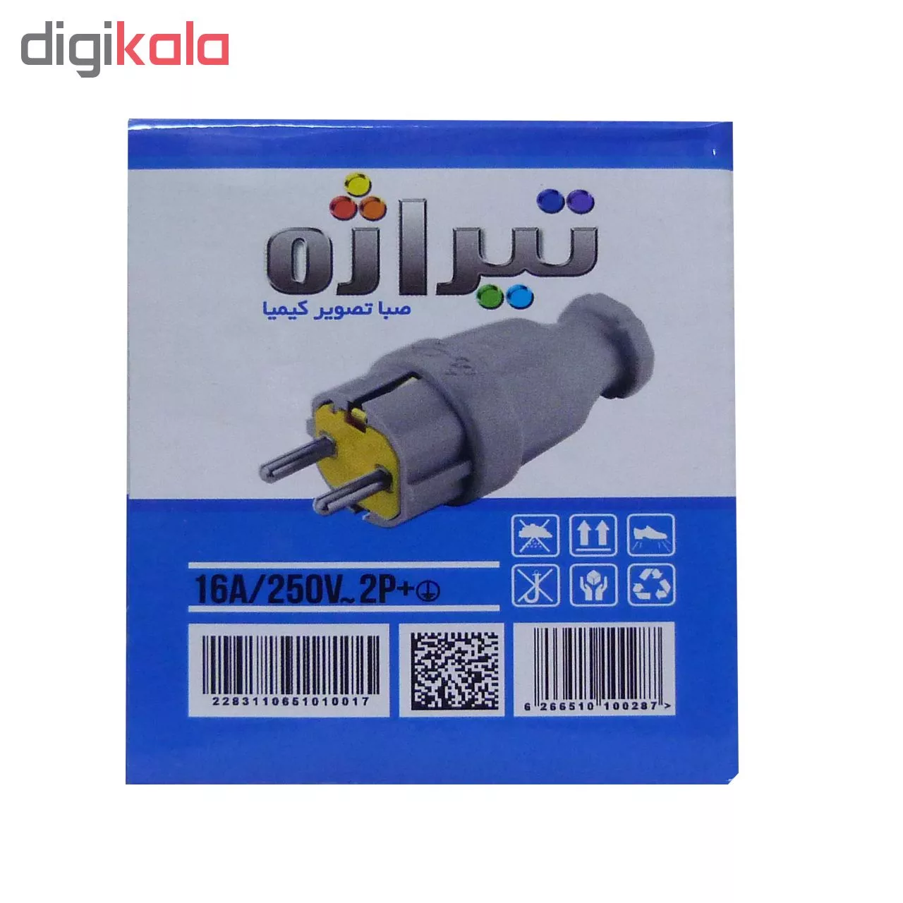 دوشاخه صنعتی تیراژه مدل S31 بسته 10 عددی