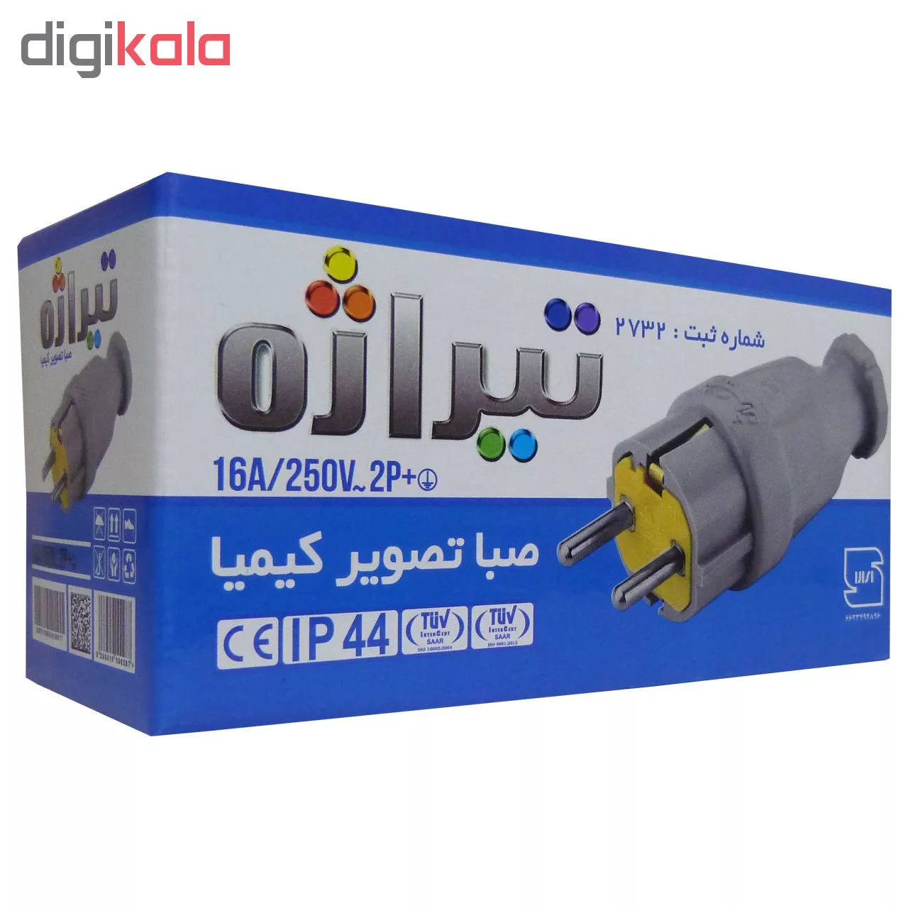 دوشاخه صنعتی تیراژه مدل S31 بسته 10 عددی