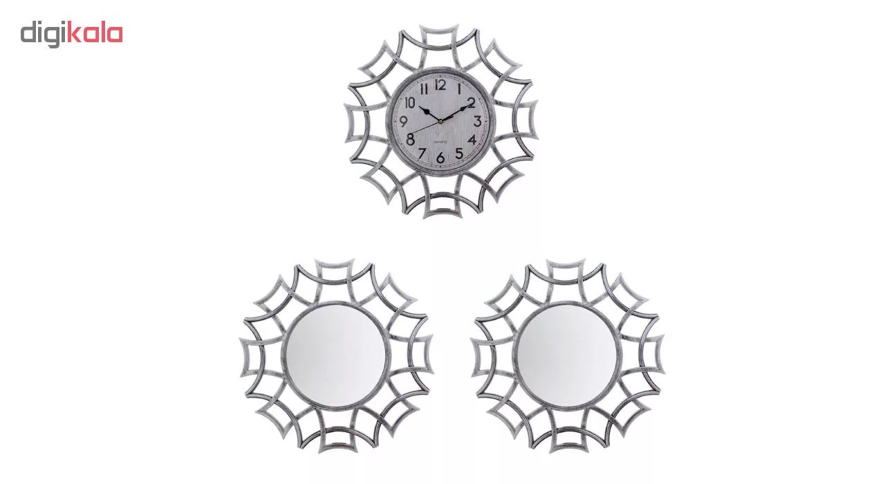 ساعت دیواری کد 3053 به همراه 2 عدد آینه