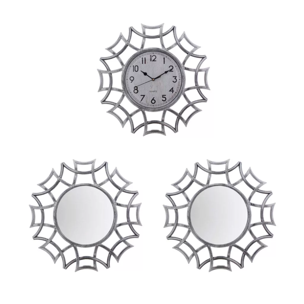 ساعت دیواری کد 3053 به همراه 2 عدد آینه