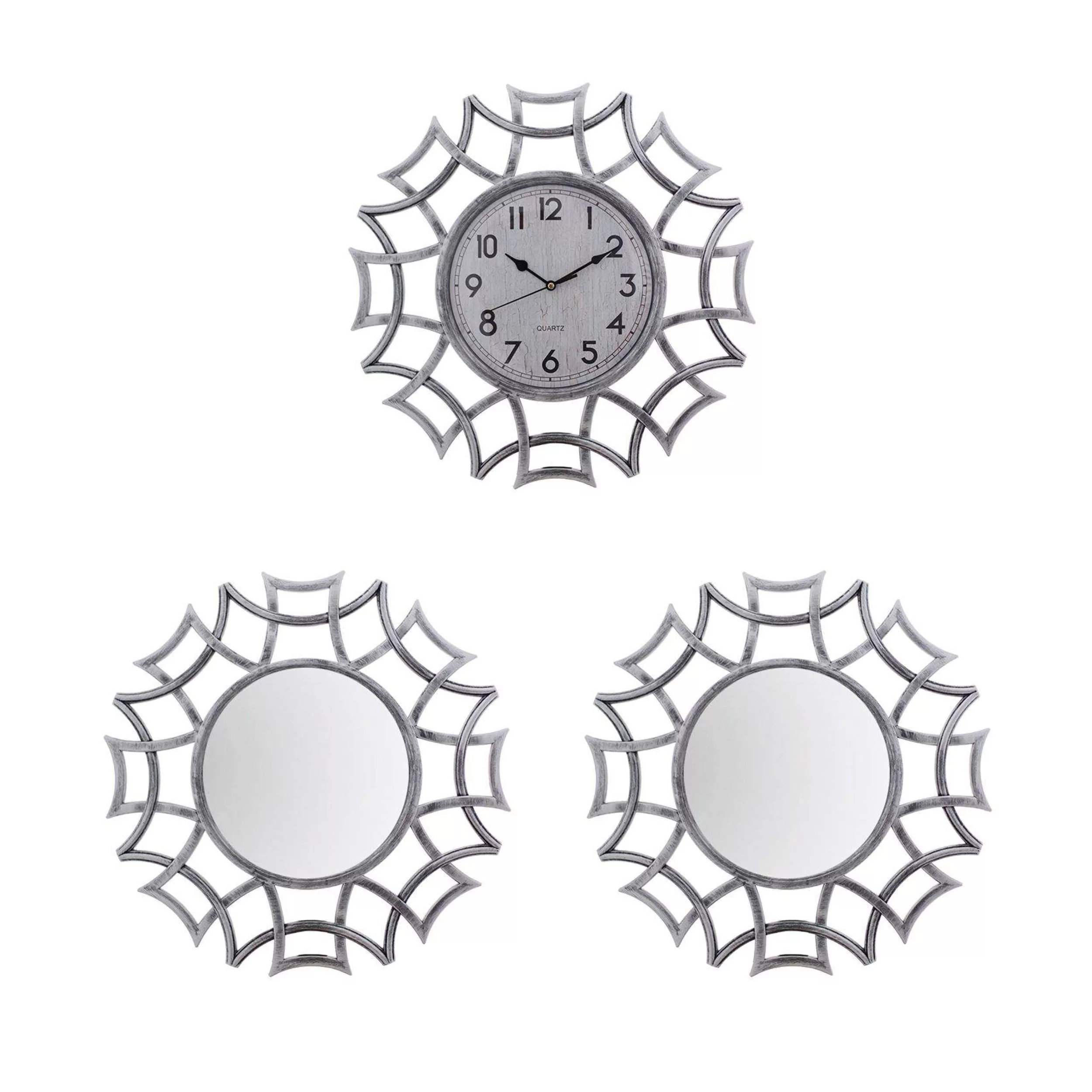 ساعت دیواری کد 3053 به همراه 2 عدد آینه