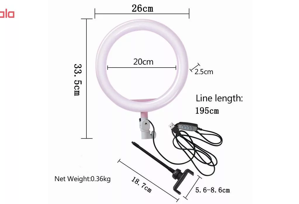 رینگ لایت مدل ZD-666