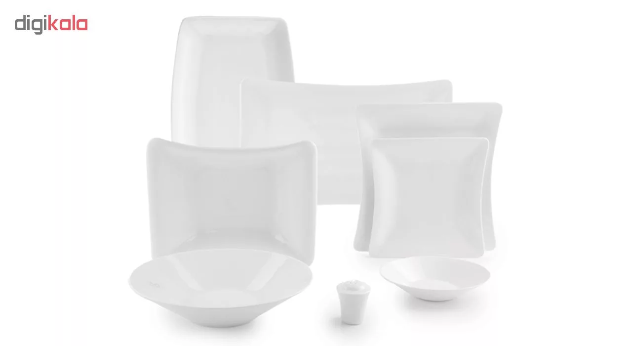 سرویس غذاخوری 97 پارچه چینی زرین سری وینچی الیسه کد 001 درجه عالی