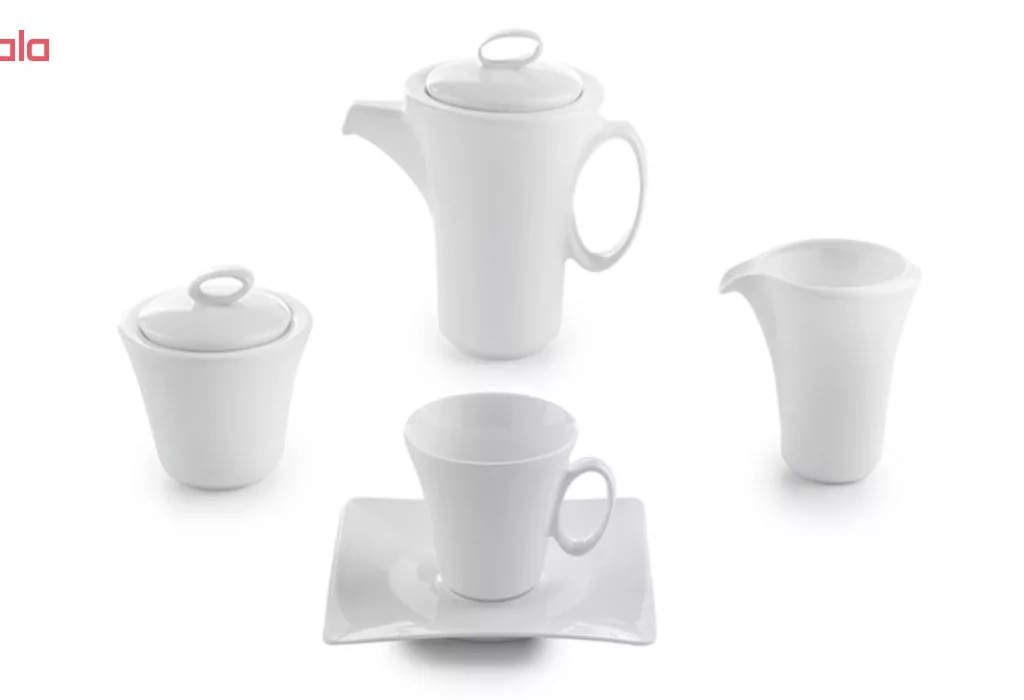 سرویس غذاخوری 97 پارچه چینی زرین سری وینچی الیسه کد 001 درجه عالی