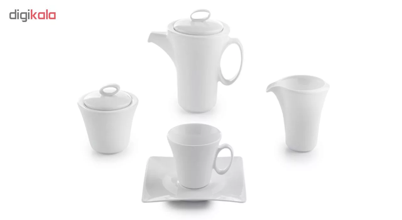 سرویس غذاخوری 97 پارچه چینی زرین سری وینچی الیسه کد 001 درجه عالی