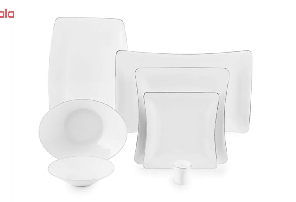 سرویس غذاخوری 97 پارچه چینی زرین سری وینچی الیسه مدل سمن درجه یک