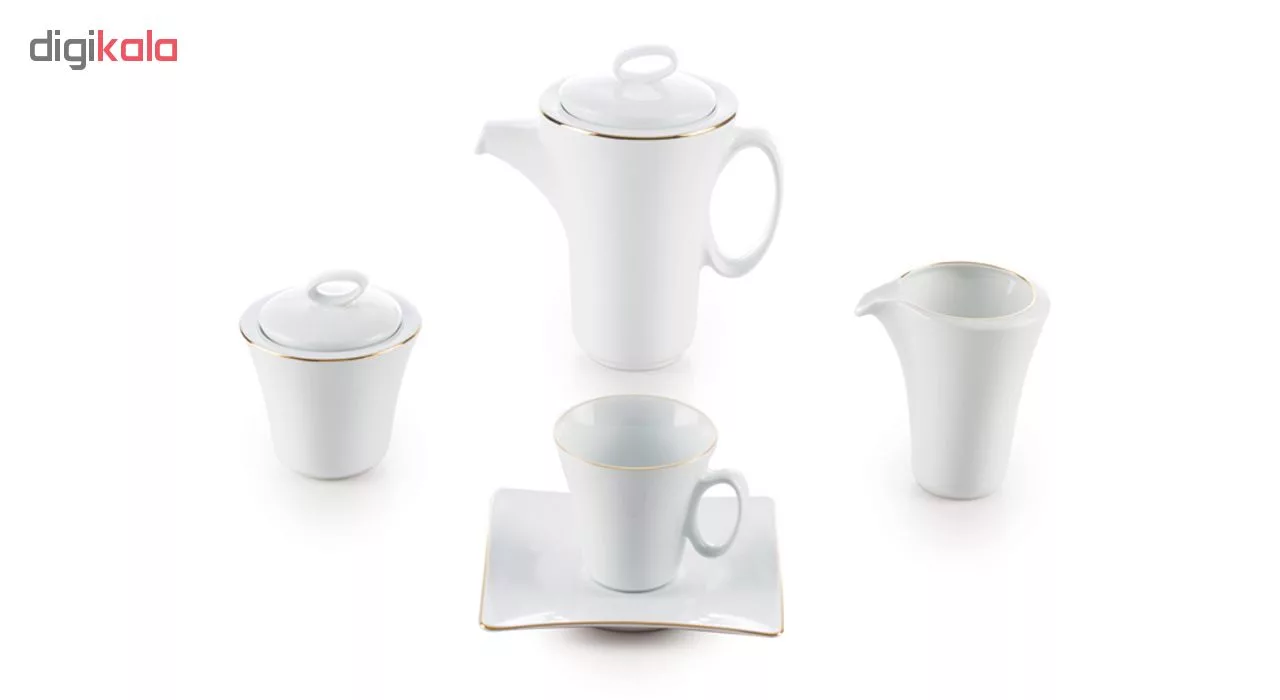 سرویس غذاخوری 97 پارچه چینی زرین سری وینچی الیسه مدل زرین درجه عالی