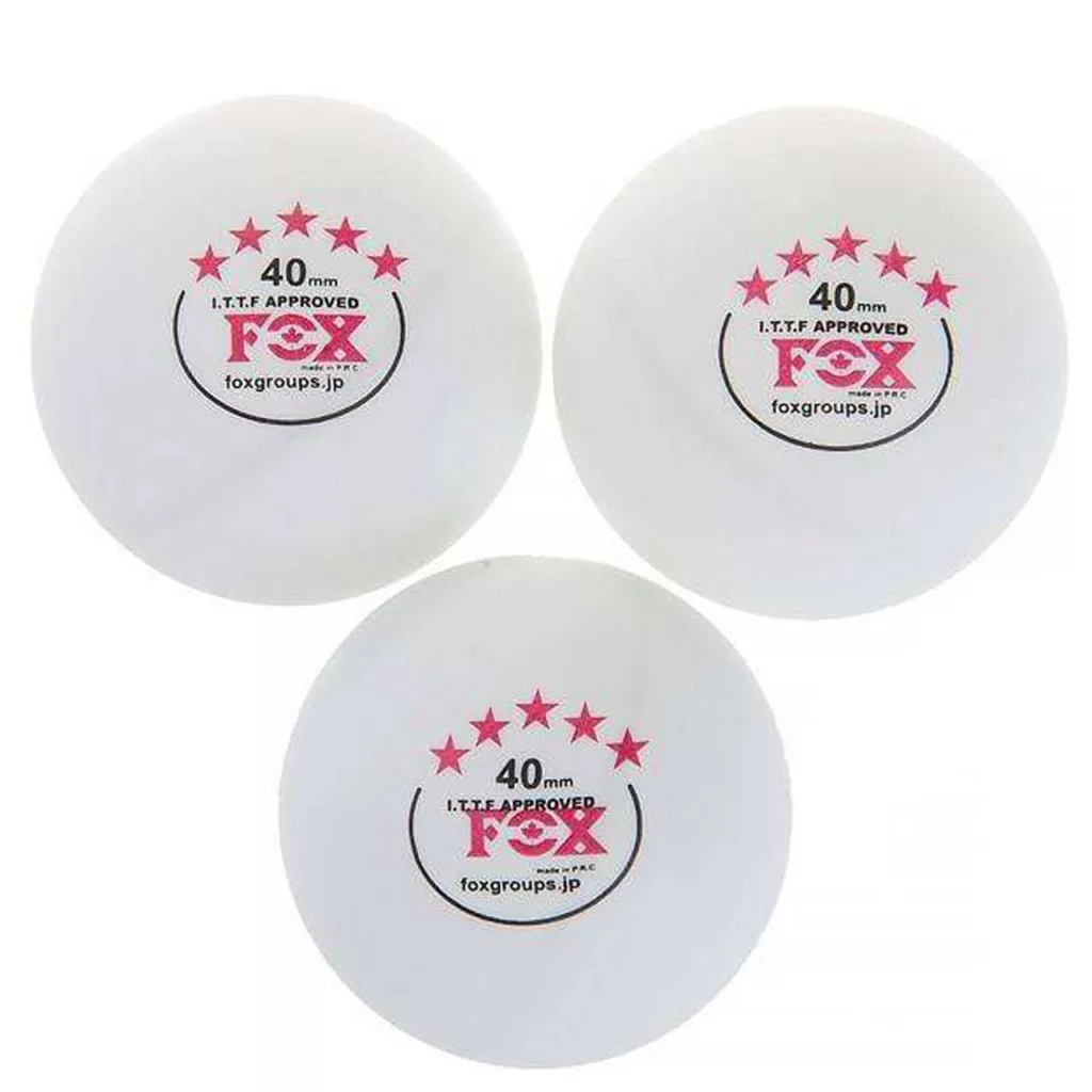 توپ پینگ پنگ فاکس پنج ستاره طلایی سایز 4