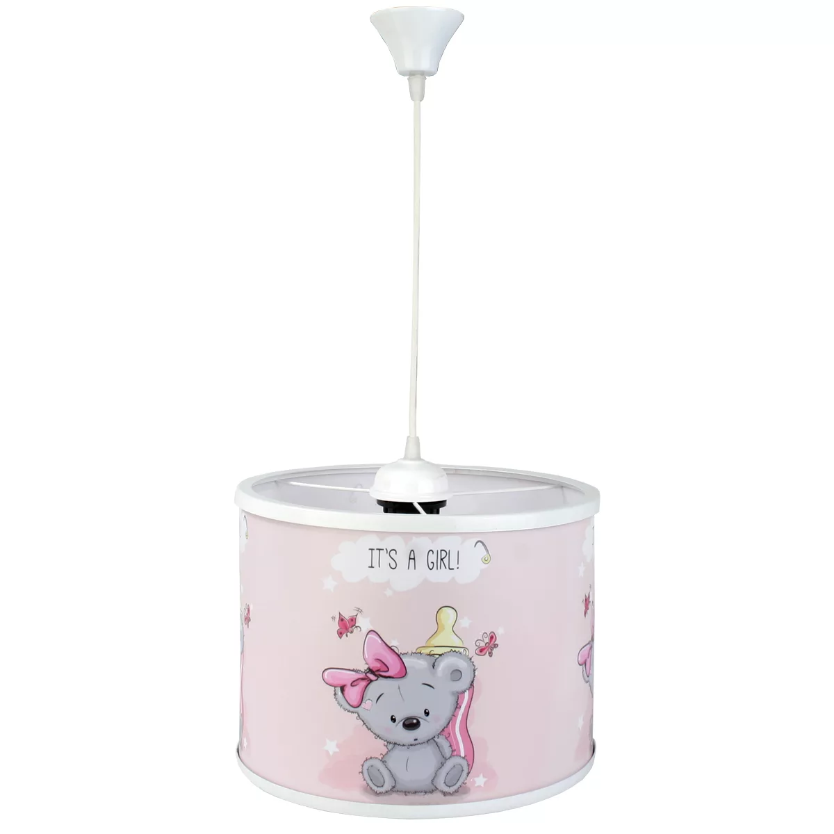 چراغ آویز کودک طرح خرس پاپیون دار کد 74