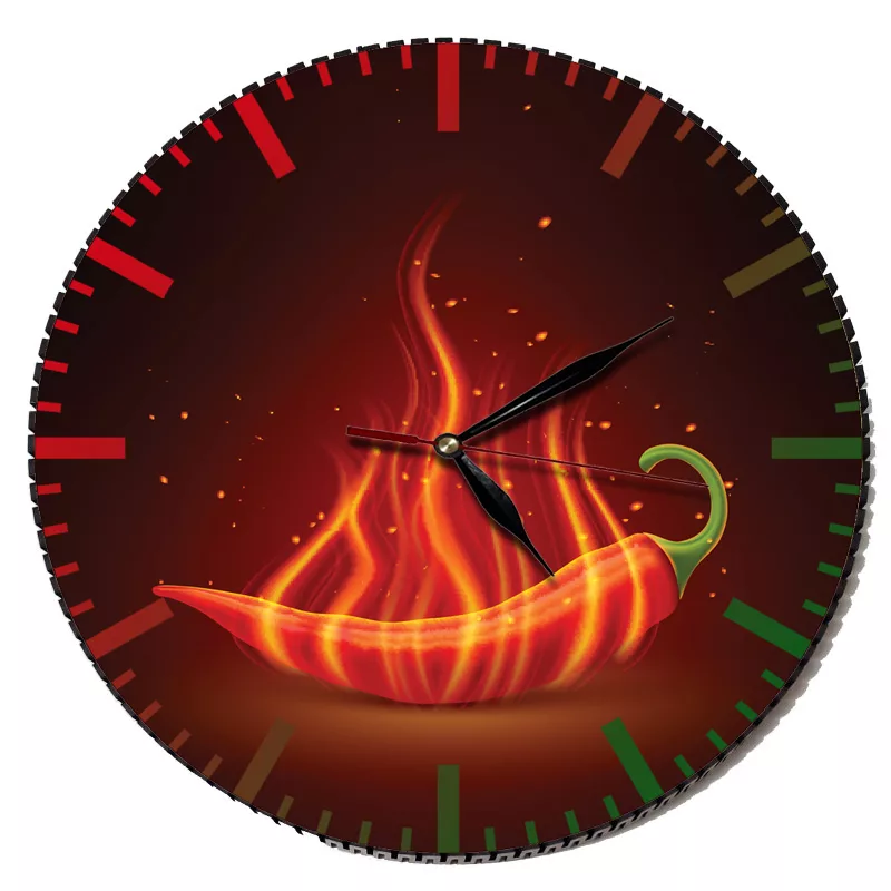 ساعت دیواری مدل فلفل تند و آتشین