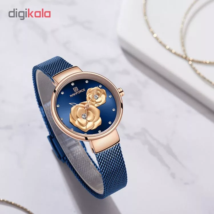 ساعت مچی عقربه ای زنانه نیوی فورس کد NF5013L-B
