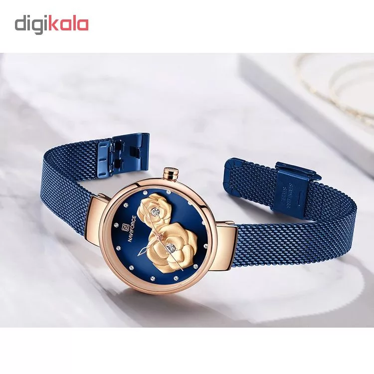 ساعت مچی عقربه ای زنانه نیوی فورس کد NF5013L-B