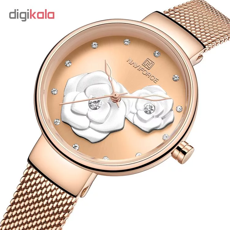 ساعت مچی عقربه ای زنانه نیوی فورس کد NF5013RR