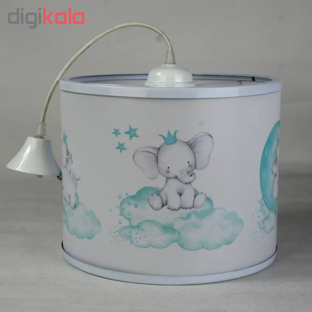 لوستر کودک طرح فیل تاج دار کد 76