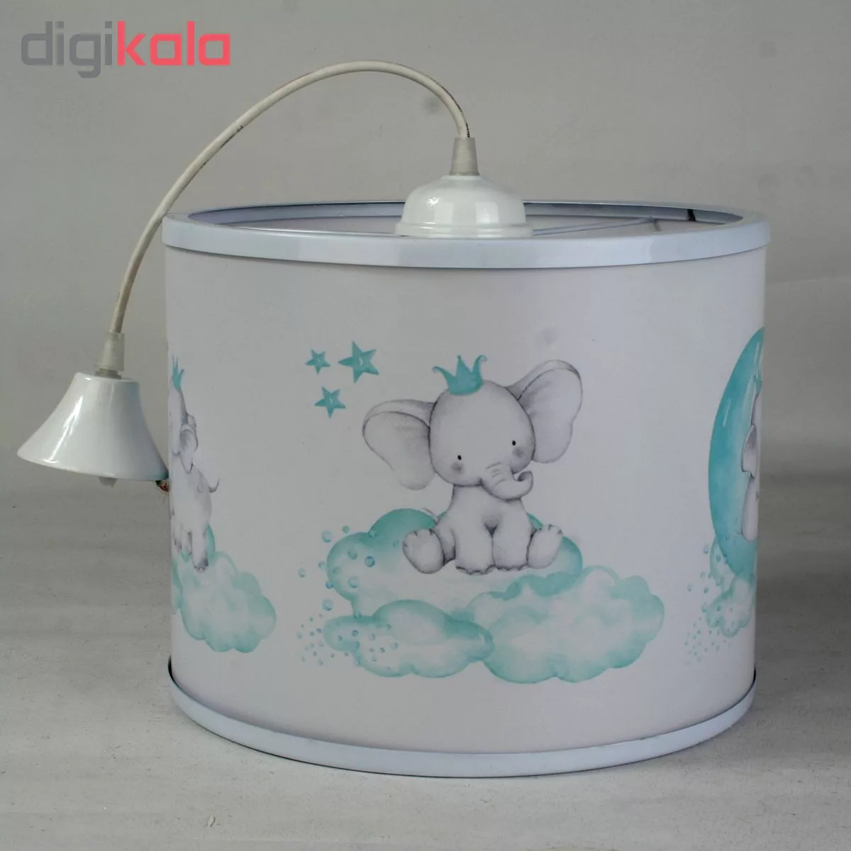 لوستر کودک طرح فیل تاج دار کد 76