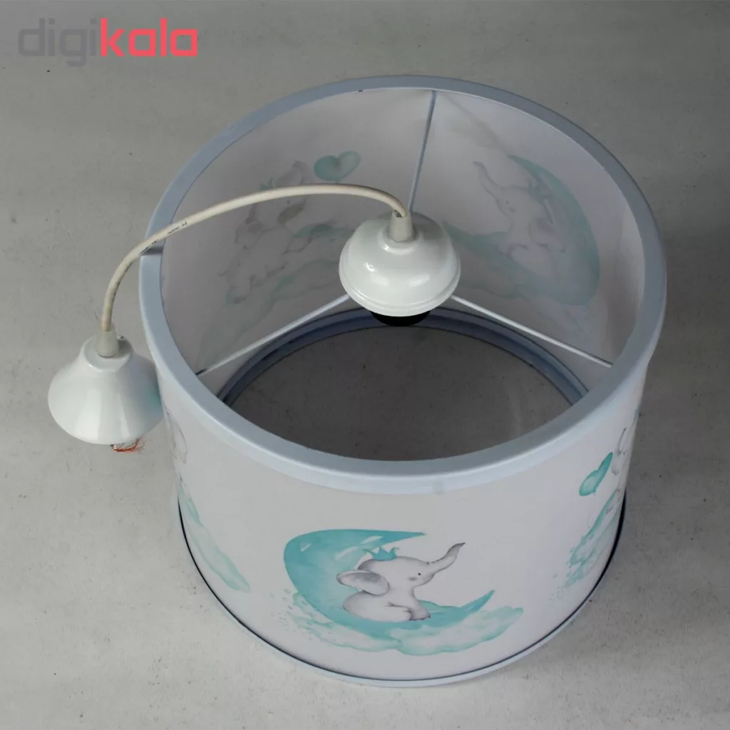 لوستر کودک طرح فیل تاج دار کد 76